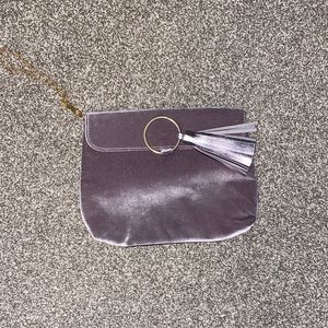 Purple Velvet Handbag
